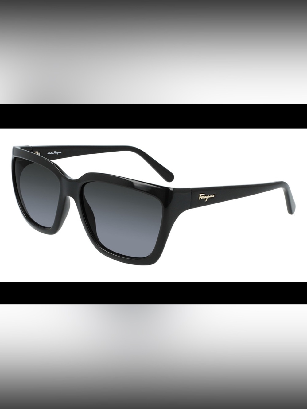 SALVATORE FERRAGAMO women's sf1018s sunglasses in black/grey gradient